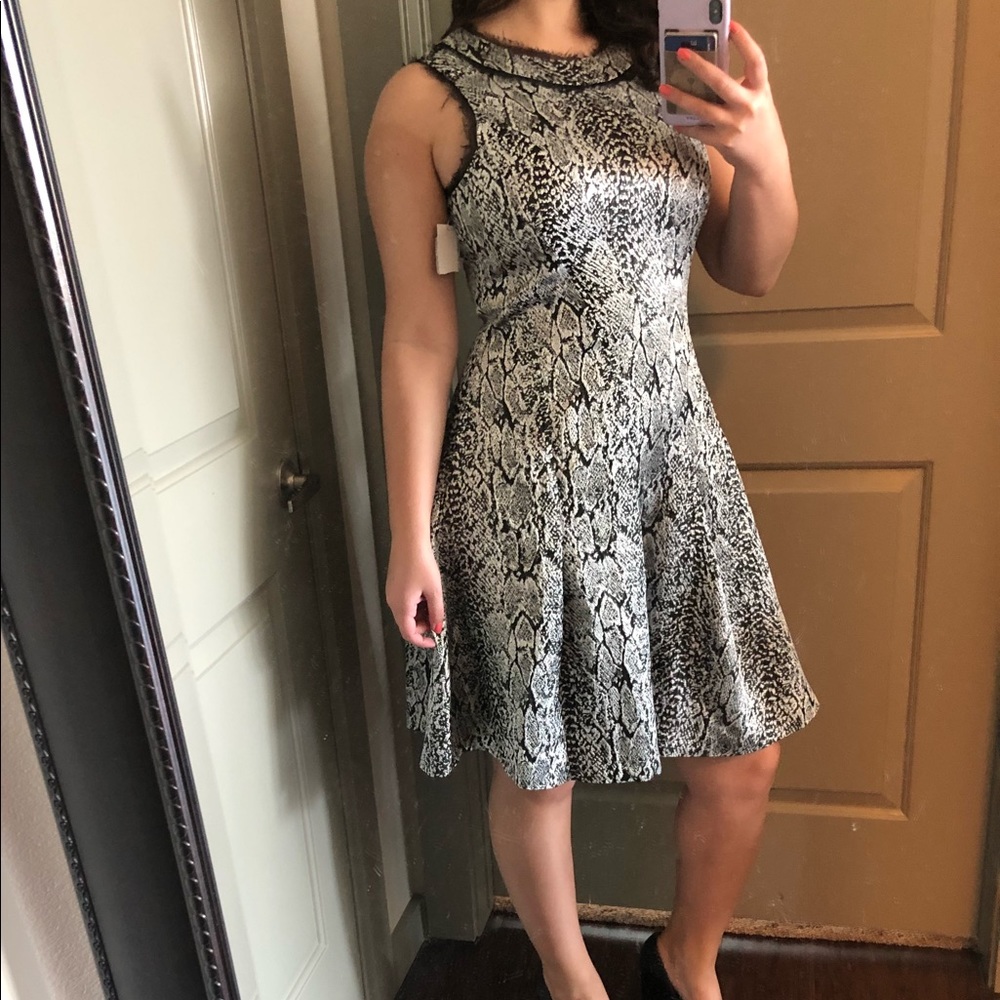 Pink Tartan Knee Length Dress